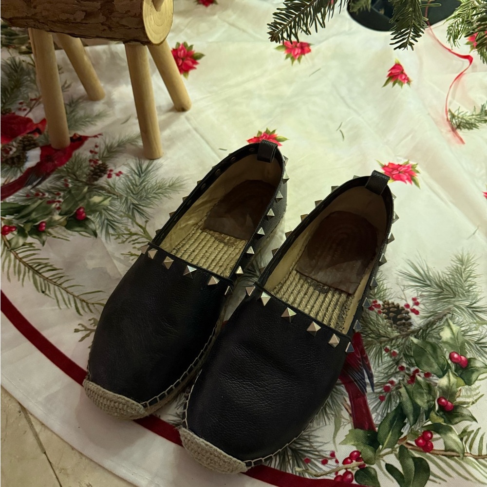 Black Studded Espadrilles